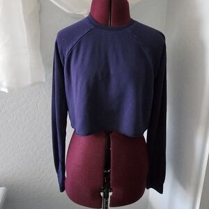 Forever 21 XS purple cropped shirt